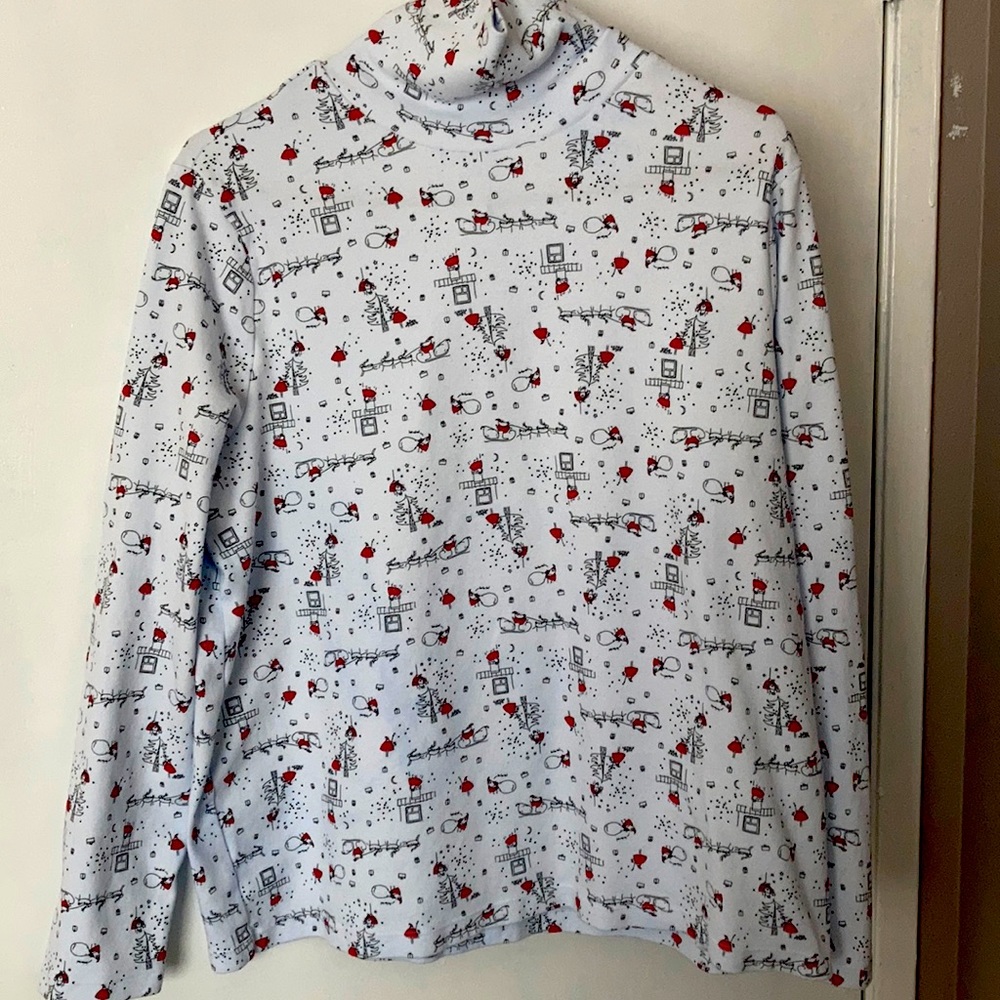 Christmas Turtle neck long sleeve top.